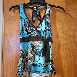 Surplice Halter Top Size Medium